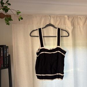 Black and White Camisole Top